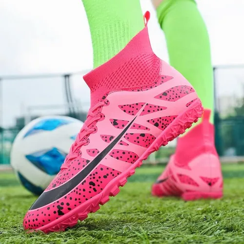 Vista 6 de Tacos de fútbol para mujer, tacos de fútbol juvenil, tenis de fútbol para exteriores e interiores