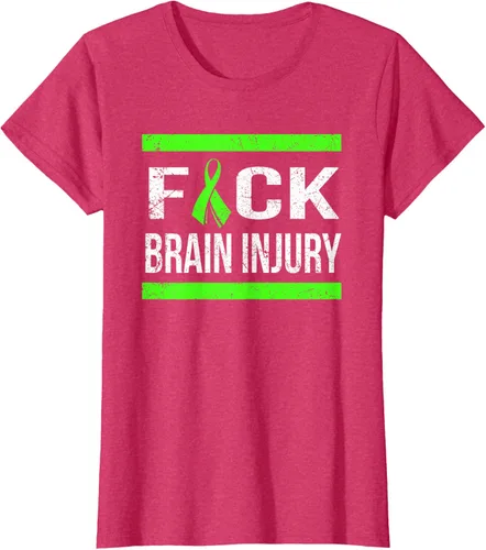Vista 12 de Apoyo Daño cerebral Concienciación T Shirt, mujer L, Asphalt Negro