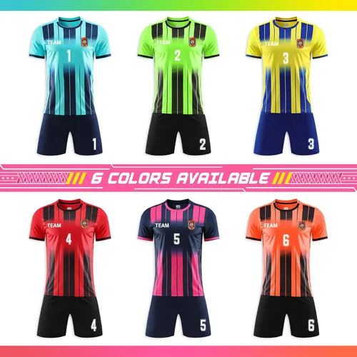 Vista 4 de Camisetas de fútbol personalizadas para hombres, mujeres, niños, camisetas de fútbol personalizadas, pantalones cortos, uniformes