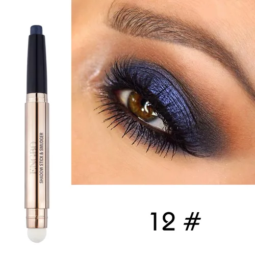 Vista 5 de Sombra de ojos azul en barra para maquillaje, iluminador de ojos, crema para sombra de ojos, sombra de ojos en barra para maquillaje de ojos, Brillo