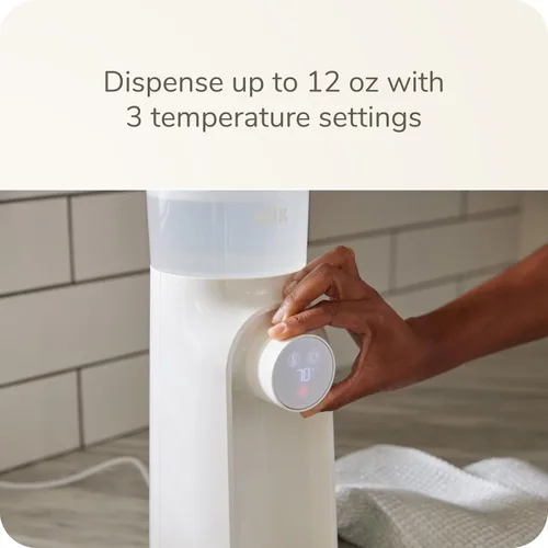 Vista 4 de NUK Calentador instantáneo de biberones y dispensador de agua con 3 ajustes de temperatura, un elemento esencial para recién nacido rápido