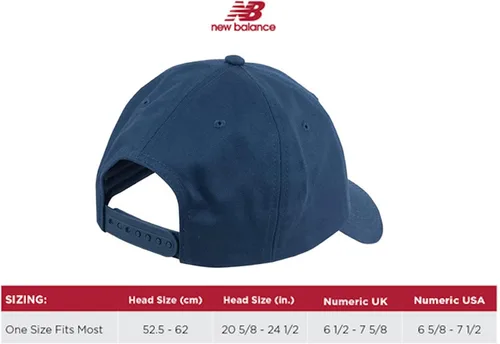 Vista 3 de New Balance Gorra de 6 paneles para estilo de vida y uso atlético, talla única
