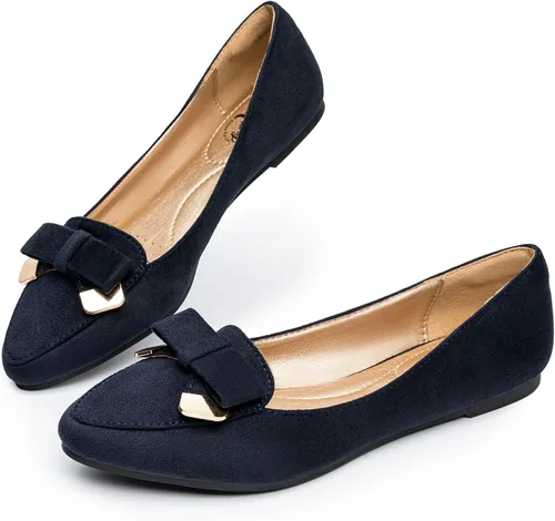 Vista 2 de Trary - Zapatos planos puntiagudos de meter, con moño, para mujer
