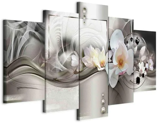 Vista 32 de Lienzo decorativo con impresión artística de diseño de orquídea de Artgeist Orquídea #01