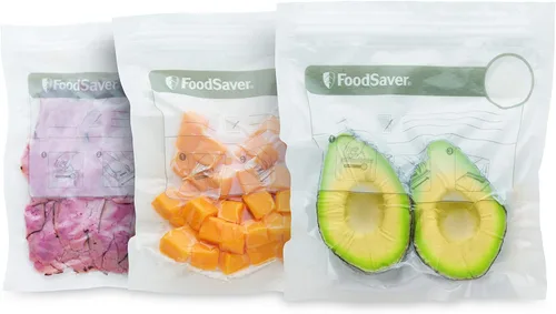 Vista 6 de FoodSaver Paquete múltiple de rollos de sellado al vacío de 8 y 11 pulgadas, bolsas selladoras al vacío sin BPA de tamaño personalizado, paquete