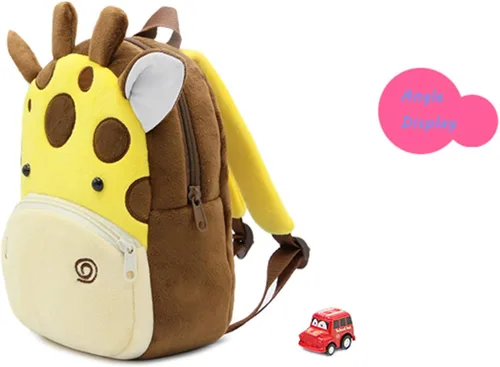 Vista 8 de Mochila de neopreno 3D para niños con dibujos animados de animales, bolsas informales de resistencia al agua de jardín de infancia bolsa