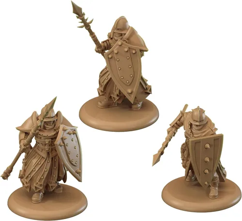 Vista 5 de Una canción de hielo y fuego juego de miniatura de mesa Dreadfort Spearmen caja de unidad – Lealtad forjada en el norte frígido, juego de estrategia