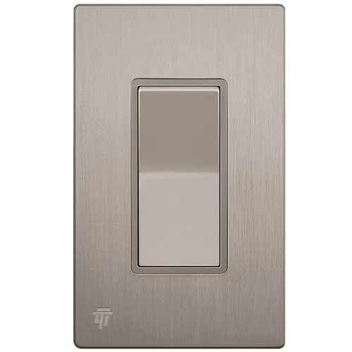Vista 9 de ENERLITES - Interruptor de palanca decorativo de encendido/apagado con placas de pared, unipolar, 3 cables, tornillo de conexión a tierra, grado