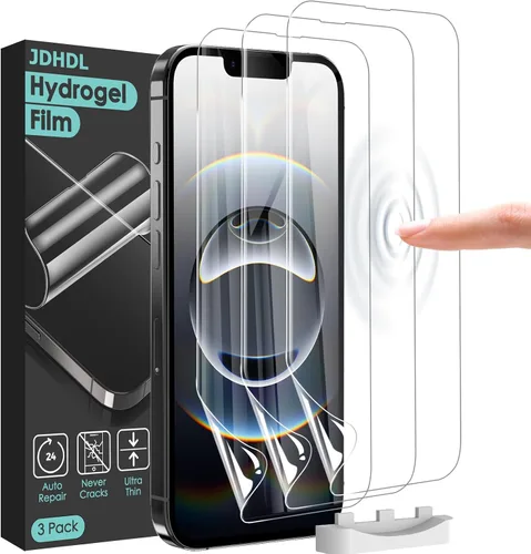 Vista 12 de Paquete de 3 protectores de pantalla flexibles para iPhone 12 Pro Max, película de hidrogel de TPU suave irrompible para iPhone 12 Pro Max