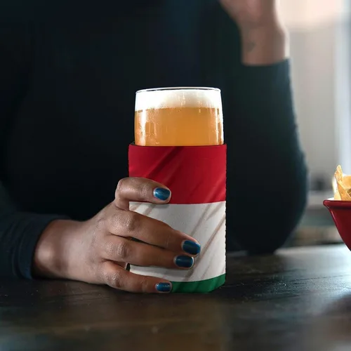 Vista 4 de Italy Flag Coffee Cup Sleeve Reusable Iced Coffee Sleeve Cup Insulator Non-slip Standard Can Sleeves Impermeable Beer Bottle Sleeves Shockproof