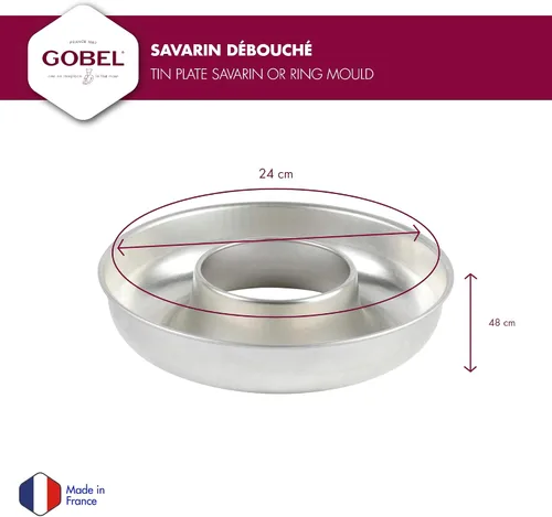 Vista 3 de Gobel Molde antiadherente Deep Savarin, 9.75 pulgadas, fabricado en Francia