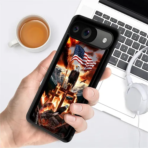 Vista 845 de Compatible con Google Pixel 4A 5G Mobile Case Creative Acrylic Panel trasero Silicona Protección Grip especialmente diseñado para Google Pixel 4A 5G