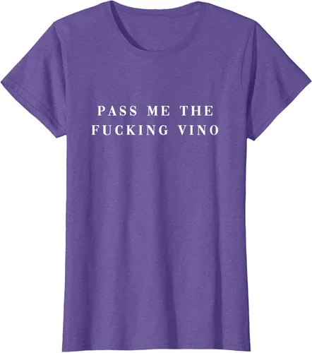 Vista 18 de Pásame el maldito Vino. Camiseta divertida con texto en inglés «Wine nice lettering AM PM Fun»