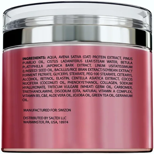 Vista 8 de Crema facial Retinol – Crema hidratante antienvejecimiento premium con colágeno, hialurónico y centella para un brillo juvenil – Cuidado de la piel