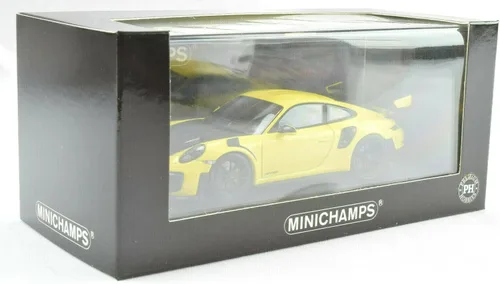 Vista 7 de Minichamps x Premium Hobbies 911 991.2 Racing Amarillo GT2 RS 1:43 Diecast Car 413067238
