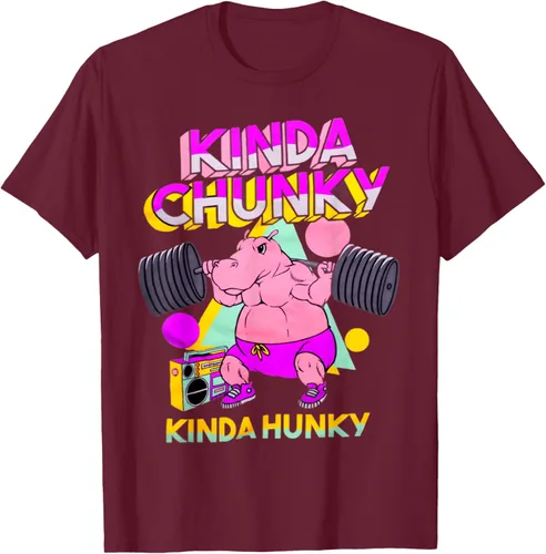 Vista 12 de Kinda Chunky Kinda Hunky, camiseta de gimnasio para culturismo, Negro
