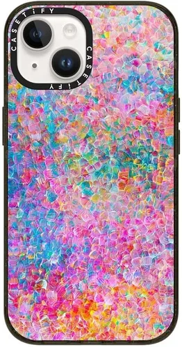 Vista 187 de CASETiFY Impact - Funda para iPhone 13 [protección contra caídas de 6.6 pies/compatible con Magsafe] Black Kingsnake, color negro transparente