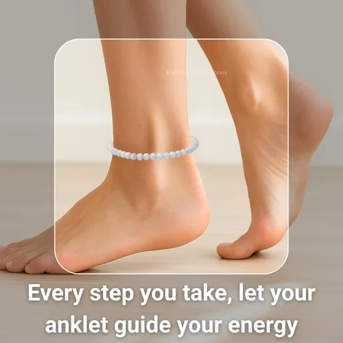 Vista 191 de Amazing Gemstone Crystal Anklet Ankle Bracelets for Women - Waterproof Beaded Healing Crystal Anklets, Plus Size Chakra Gemstone Bead Anklet