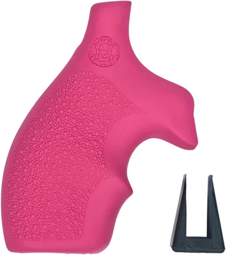 Vista 4 de Hogue OverMolded Rubber Bantam Style Grip for S&W J-Frame Round Butt