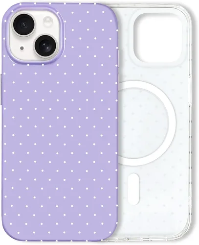 Vista 64 de Hython Funda para iPhone Air, diseño estético de lunares lindos, funda simple de 6.5 pulgadas, delgada, antiarañazos, parachoques de TPU suave, a