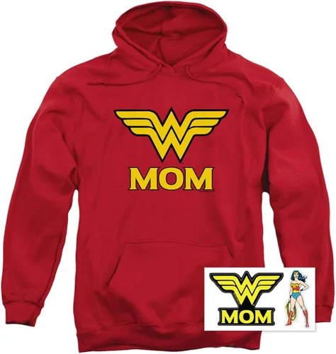 Vista 2 de Popfunk Sudadera clásica con capucha y calcomanías Wonder Woman Wonder Mom