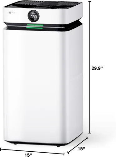 Vista 10 de Airdog Purificador de aire X8 para habitaciones grandes de hasta 4035 pies cuadrados, filtración TPA hasta 20 veces más eficaz que el HEPA, elimina