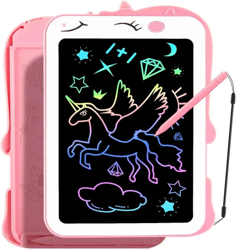 Vista 8 de Tableta de escritura LCD para niños, juguetes coloridos para niños pequeños, juguetes educativos para niños, juguete de dinosaurio para niños de 3