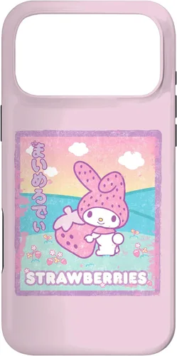 Vista 22 de Funda para iPhone 16 My Melody Strawberry Milk