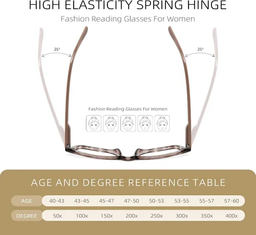 Vista 5 de Cateye Reading Glasses for Women - Mocha Muse Tortuga de cacao
