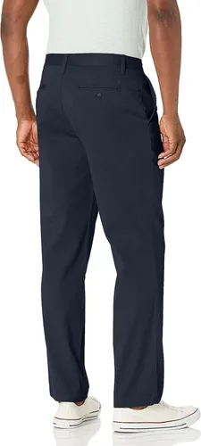 Vista 4 de Nautica Pantalón de plataforma chino liso elástico con parte delantera plana para hombre