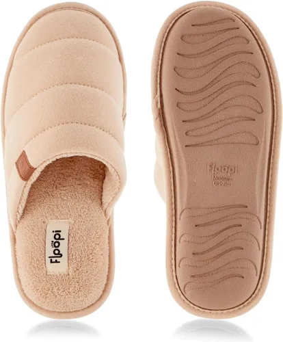 Vista 4 de Floopi House Slippers for Women, Soft Upper Jersey Lining, Closed Back Women Slipper, Multiple Layered Comfy Memory Insole Foam with Terry Outsole