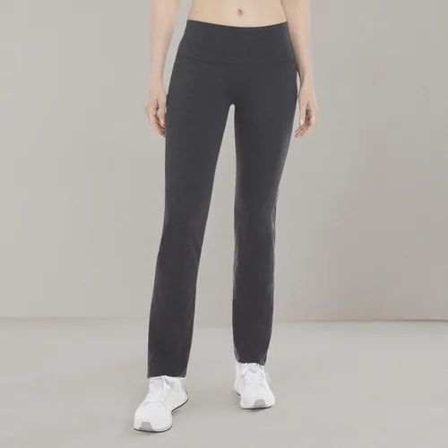 Vista 5 de Energy Zone pantalones de yoga de algodón elástico con bolsillo para mujer Gris carbón jaspeado