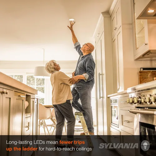Vista 3 de Sylvania - Lámpara LED empotrable RT de 5 pulgadas/6 pulgadas con molde, 14 W, 5 CCT Select (2700 K, 3000 K, 3500 K, 4000 K, 5000 K), regulable