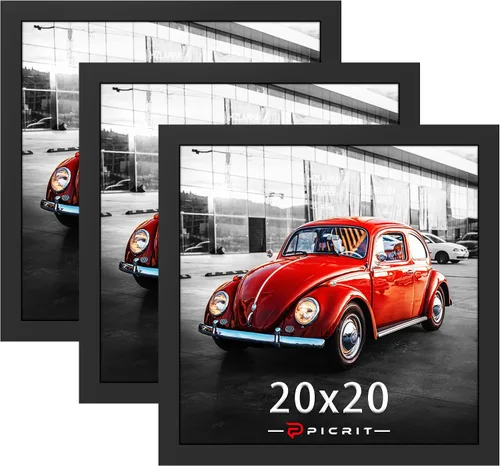 Vista 12 de Picrit Paquete de 3 portarretratos de 20 x 20 pulgadas, póster de 16 x 16 pulgadas con paspartú o de 20 x 20 pulgadas sin paspartú para montaje