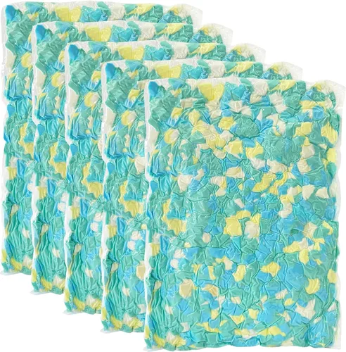 Vista 11 de Relleno de puf de 5 libras, relleno de espuma viscoelástica triturada azul para almohadas y camas para perros