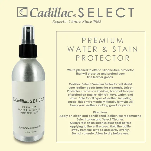 Vista 2 de Cadillac Select Premium - spray repelente al agua y protector antimanchas impermeable para usar en gamuza, piel y nobuck