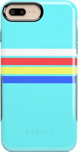 Vista 33 de Casely Funda para iPhone 6/7/8 Plus Funda con estampado de festival (solo buenas vibraciones)