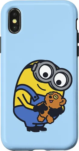 Vista 5 de iPhone 13 Despicable Me Minions Bob Holding Teddy Bear Case