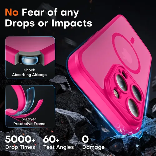 Vista 325 de TOCOL Funda para iPhone 11, compatible con Magsafe, protección completa de cámara, imanes integrados, protección contra caídas, funda translúcida