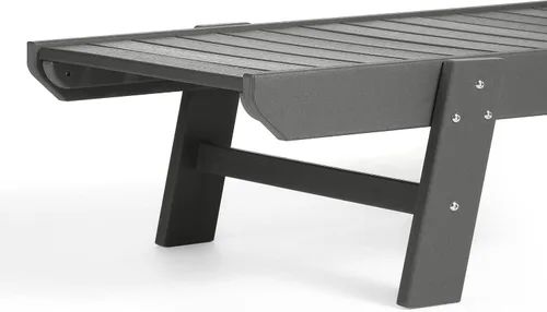 Vista 9 de WestinTrends Malibu Poly - Tumbona reclinable (juego de 2) gris