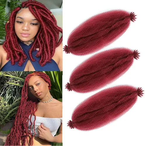 Vista 22 de Trenzas Afro Twist de 12 pulgadas - Cabello trenzado al crochet estilo Afro (12 pulgadas (Paquete de 3), 30#)