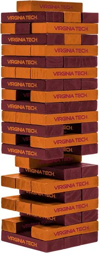 Vista 22 de Wild Sports NCAA Pro Football Tabletop Stackers Block Game for College Football Fan, Dorm Game, Tailgate