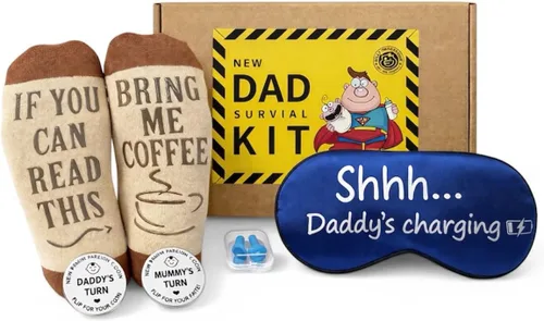 Vista 2 de Kit de supervivencia para papá nuevo: regalo divertido para el nuevo papá, para papá futuro, regalo de broma para hombres, esenciales para padres