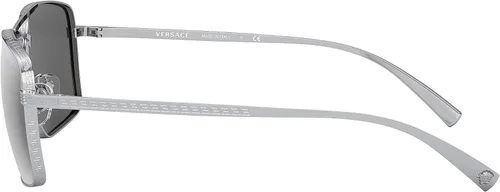 Vista 2 de Versace Man Sunglasses Gold Frame, Dark Grey Lenses, 61MM