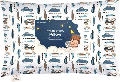 Vista 11 de Almohada para niños pequeños con funda - 13 x 18 pulgadas My Little Dreamy Almohada para niños pequeños de KeaBabies para viajar y dormir, funda
