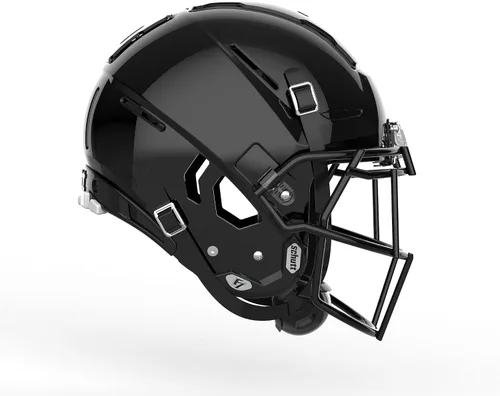 Vista 3 de Schutt F7 2.0 Casco de Fútbol Americano Universitario - Hombres, Niños (14+) - Blanco Brillante Moldeado, Negro - Mediano - Fútbol NCAA - Exterior