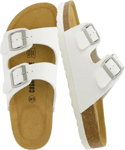 Vista 32 de CUSHIONAIRE Lane Cork Slide Women's Sandals, Comfortable Sandals for Women Negro