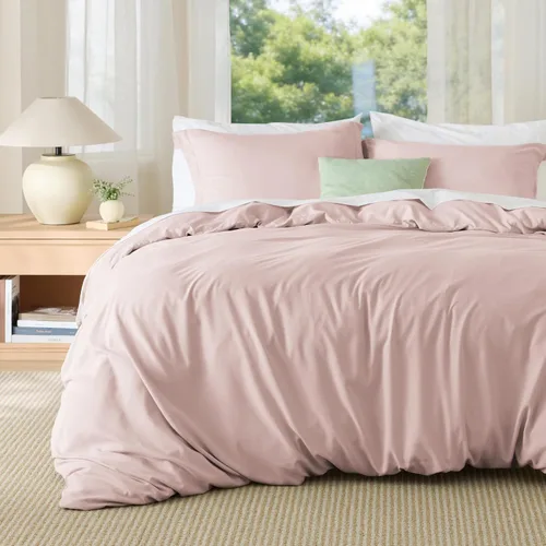 Vista 56 de Bedsure - Juego de funda de edredón tamaño individual/individual XL - Juego de ropa de cama suave de microfibra cepillada doble para niños