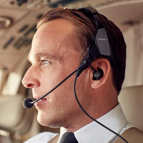 Vista 6 de Bose Proflight Series 2 - Auriculares de aviación con conectividad Bluetooth, cable XLR de 5 pines, color negro