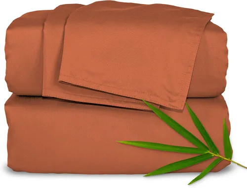 Vista 25 de Pure Bamboo Sábanas Twin, Juego de Sábanas de Cama de Viscosa 100% Orgánica Genuina Derivada de Bambú, Lujosamente Suaves y Refrescantes, Doble